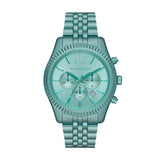 Michael Kors Lexington Chronograph Turquoise Dial Turquoise Steel Strap Watch For Men - MK8793 Buy Now By Michael Kors