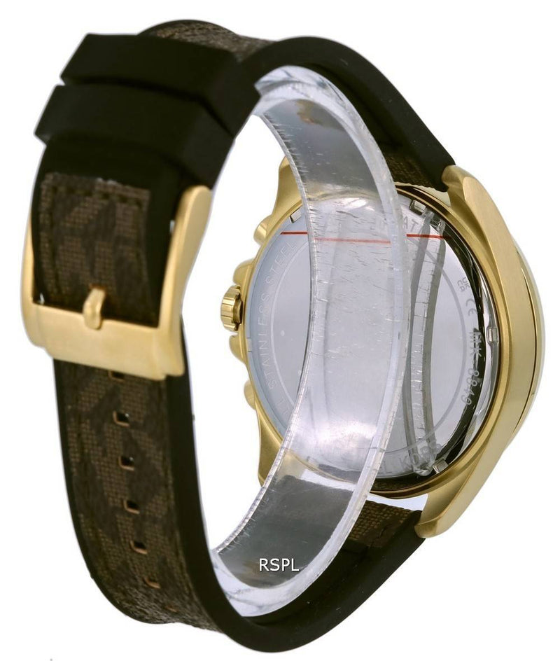 Michael Kors Brecken Chronograph Black Dial Brown Leather Strap Watch For Men - MK8849 Buy Now By Michael Kors