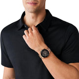 Michael Kors Lennox Chronograph Black Dial Rose Gold Steel Strap Watch For Men - MK8940 Buy Now By Michael Kors