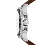 Michael Kors Everest Chronograph Black Dial Brown Leather Strap Watch For Men - MK9054 Buy Now By Michael Kors