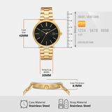 Michael Kors Blake Quartz Black Dial Gold Steel Strap Watch for Men - MK9136 Buy Now By Michael Kors