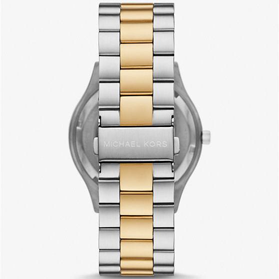 Michael Kors Slim Runway Quartz Green Dial Two Tone Steel Strap Watch for Women - MK9149 Buy Now By Michael Kors
