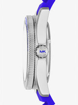 Michael Kors Maritime Three-Hand Analog Blue Dial Blue Silicone Strap Watch for Men - MK9156 Buy Now By Michael Kors