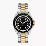 Michael Kors Maritime Three Hand Black Dial Two Tone Steel Strap Watch for Men - MK9180 Buy Now By Michael Kors