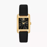 Michael Kors Monroe Three Hand Black Dial Black Leather Strap Watch for Women - MKO1027 Buy Now By Michael Kors