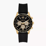 Michael Kors Berkley Chronograph Black Dial Black Rubber Strap  Watch for Men - MKO1038