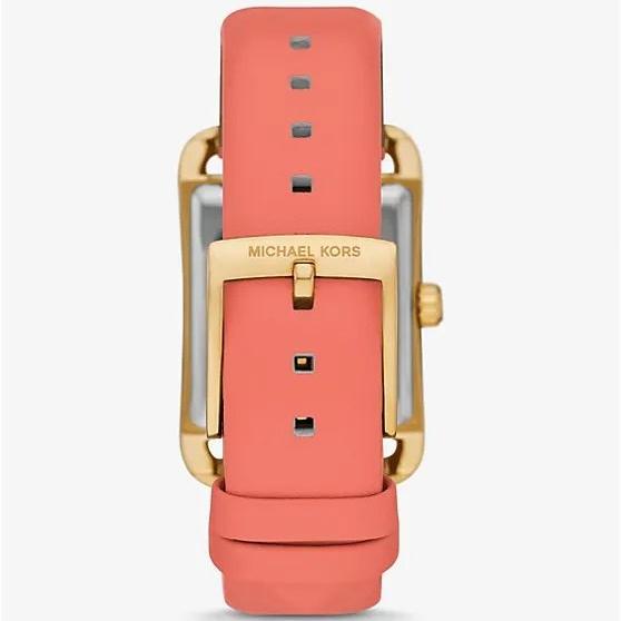 Michael Kors Petite Monroe White Dial Orange Leather Strap Watch for Women - MKO1060 Buy Now By Michael Kors