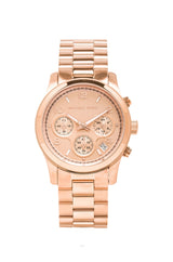 Michael Kors Cooper Rose Gold Rose Gold Steel Strap Watch for Women - MK6275 Buy Now By Michael Kors