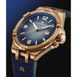 Maurice Lacroix Aikon Limited Edition Blue Dial Blue Leather Strap Watch For Men - AI6008-BRZ01-420-1 Buy Now By Maurice Lacroix