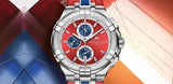 Maurice Lacroix Aikon Beach Volley Vikings Limited Edition Red Dial Red Rubber Strap Watch for Men - AI1018-SS001-530-6 Buy Now By Maurice Lacroix
