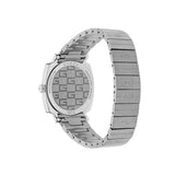 Shop Gucci Grip Quartz Silver Dial Silver Steel Strap Watch For Men - YA157501 in USA