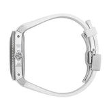 Shop Gucci Dive Quartz White Dial White Rubber Strap Watch For Men - YA136330 in USA