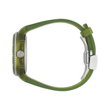 Shop Gucci Dive Automatic Green Dial Green Rubber Strap Unisex Watch - YA136345 in USA