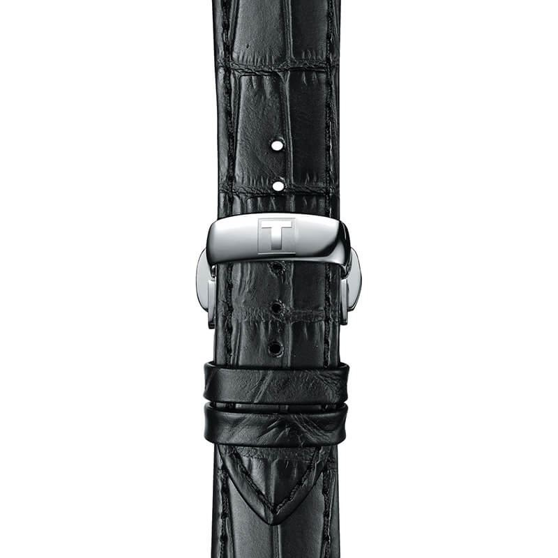 Tissot Chemin Des Tourelles Powermatic 80 Silver Dial Black Leather Strap Watch For Men - T099.407.16.037.00 Buy Now By Tissot