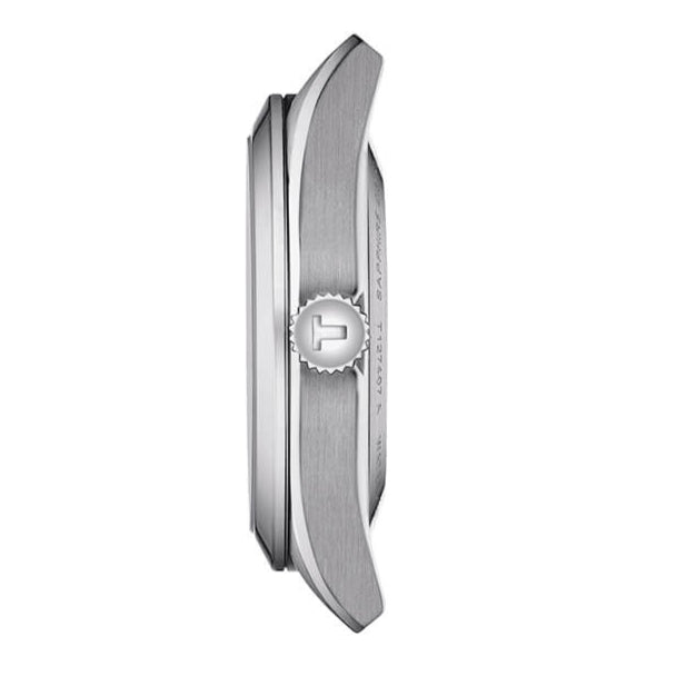 Tissot Gentleman Powermatic 80 Silicium Blue Dial Brown Leather Strap Watch For Men - T127.407.16.041.00 Buy Now By Tissot