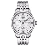 Tissot Le Locle Double Happiness Automatic Silver Dial Silver Steel Strap Watch For Men - T41.1.833.50