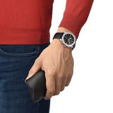 Tissot PR 100 Sport Quartz Chronograph Black Dial Black Leather Strap Watch For Men - T101.617.16.051.00 Buy Now By Tissot