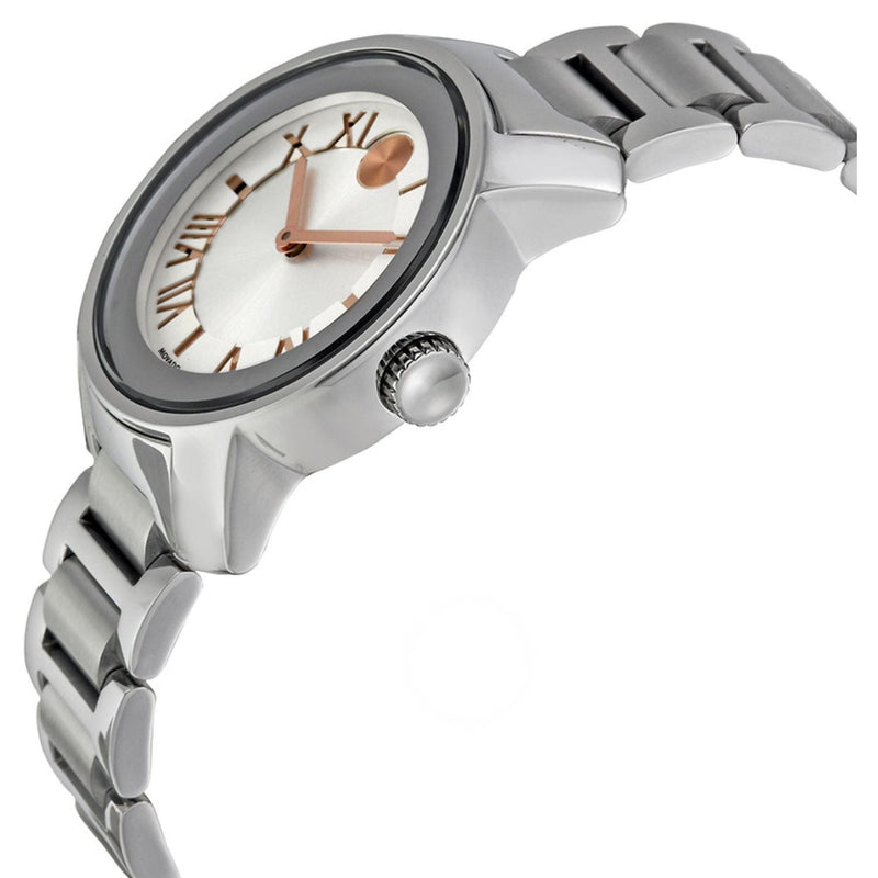 Shop Movado Bold Silver Dial Silver Steel Strap Watch for Women - 3600244 in USA
