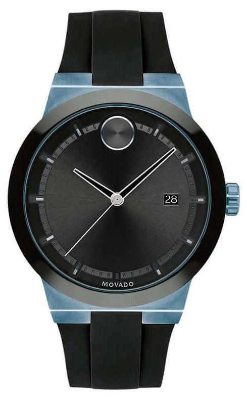 Shop Movado Bold Fusion Black Dial Black Rubber Strap Watch for Men - 3600626 in USA