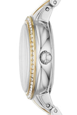 Fossil Virginia Silver Dial Two Tone Steel Strap Watch for Women - ES3503 Buy Now By Fossil