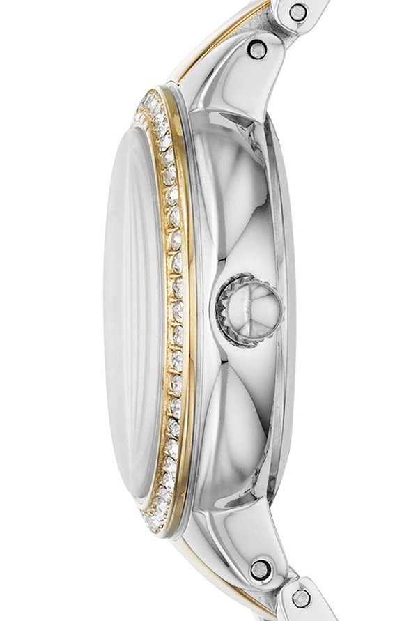 Fossil Virginia Silver Dial Two Tone Steel Strap Watch for Women - ES3503 Buy Now By Fossil
