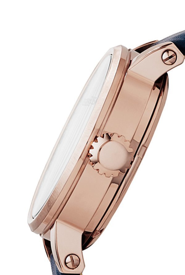 Fossil Original Boyfriend Skeleton White Dial Blue Leather Strap Watch for Women - ME3086 Buy Now By Fossil