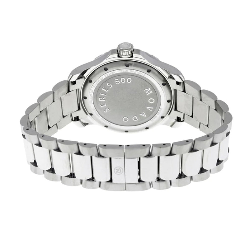 Shop Movado Series 800 Black Dial Silver Steel Strap Watch For Men - 2600135 in USA
