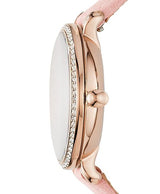 Shop Fossil Jacqueline White Dial Pink Leather Strap Watch for Women - ES4303 in USA