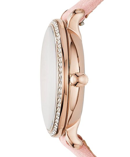 Shop Fossil Jacqueline White Dial Pink Leather Strap Watch for Women - ES4303 in USA