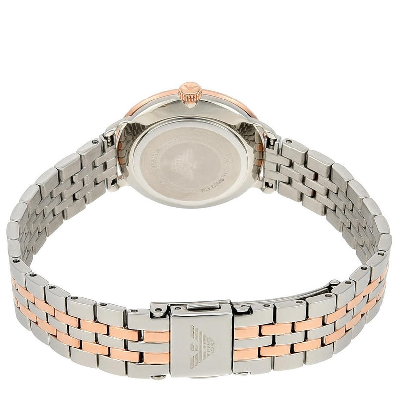Emporio Armani Modern Slim Analog Mother of Pearl Dial Two Tone Steel Strap Watch For Women - AR11157 Buy Now By Emporio Armani