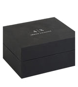 Armani Exchange Hampton Black Dial Black Steel Strap Watch For Men - AX7101