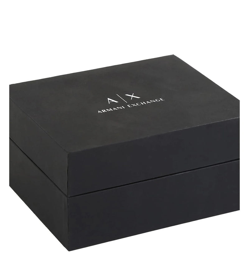 Armani Exchange Hampton Black Dial Black Steel Strap Watch For Men - AX7101