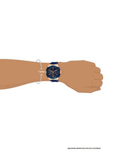 Guess Genesis Quartz Blue Dial Blue Silicone Strap Watch For Men - W1254G3 Buy Now By Guess