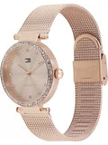 Tommy Hilfiger Lynn Quartz Rose Gold Dial Rose Gold Mesh Bracelet Watch For Women - 1781865