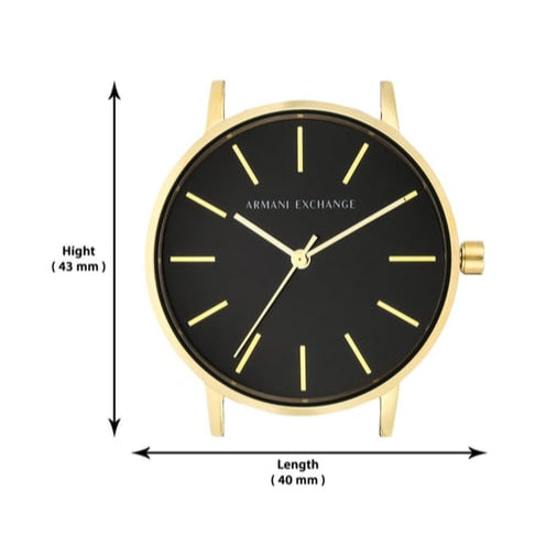 Armani Exchange Lola Three Hand Black Dial Black Mesh Strap Watch For Women - AX5548 Buy Now By Armani Exchange