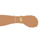 Guess Tapestry Diamonds Gold Dial Gold Mesh Bracelet Watch for Women - GW0354L2 Buy Now By Guess