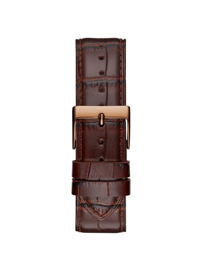 Guess Gadget Brown Dial Brown Leather Strap Watch for Men - GW0570G2 Buy Now By Guess