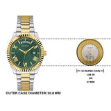 Guess Luna Quartz Green Dial Two Tone Steel Strap Watch For Women - GW0308L5 Buy Now By Guess