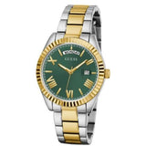 Guess Luna Quartz Green Dial Two Tone Steel Strap Watch For Women - GW0308L5 Buy Now By Guess