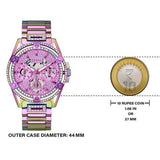 Shop Guess Queen Multicolor Dial Multicolor Steel Strap Watch For Women - GW0464L4 in USA
