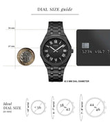 Shop Guess Asset Quartz Black Dial Black Steel Strap Watch For Men - GW0575G3 in USA