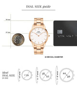 Daniel Wellington Iconic Link White Dial Gold Steel Strap Watch For Men - DW00100343 Buy Now By Daniel Wellington