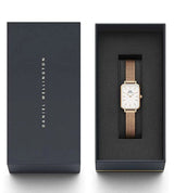 Daniel Wellington Quadro Melrose White Dial Gold Mesh Strap Watch For Women - DW00100431 Buy Now By Daniel Wellington