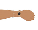 Daniel Wellington Petite Pressed Melrose Black Dial Rose Gold Mesh Strap Watch For Women - DW00100440 Buy Now By Daniel Wellington
