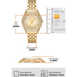 Michael Kors Harlowe Three-Hand Quartz Gold Dial Gold Steel Strap Watch For Women - MK4709 Buy Now By Michael Kors