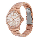 Michael Kors Camille Quartz Mother of Pearl White Dial Rose Gold Steel Strap Watch For Women - MK7364 Buy Now By Michael Kors