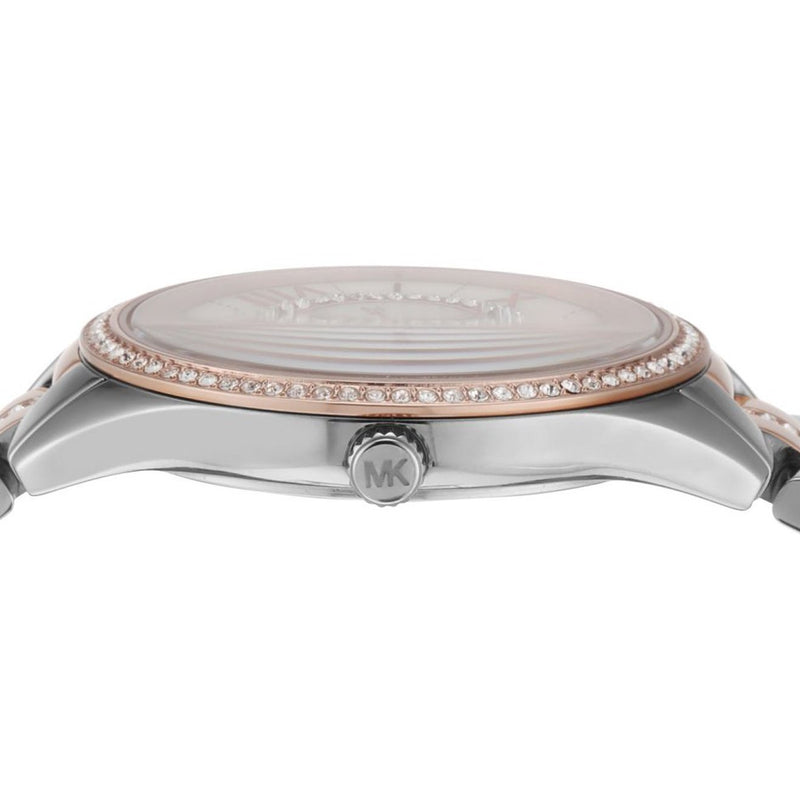 Michael Kors Lauryn Mother of Pearl Dial Two Tone Steel Strap Watch For Women - MK3979 Buy Now By Michael Kors