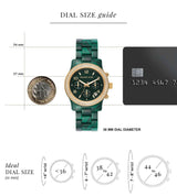 Michael Kors Runway Chronograph Green Dial Green Steel Strap Watch for Women - MK7422 Buy Now By Michael Kors