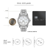 Michael Kors Everest Three hand Silver Dial Silver Steel Strap Watch For Women - MK7403 Buy Now By Michael Kors