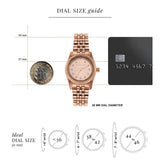 Michael Kors Lexington Three Hand Rose Gold Dial Rose Gold Steel Strap Watch For Women - MK4739 Buy Now By Michael Kors